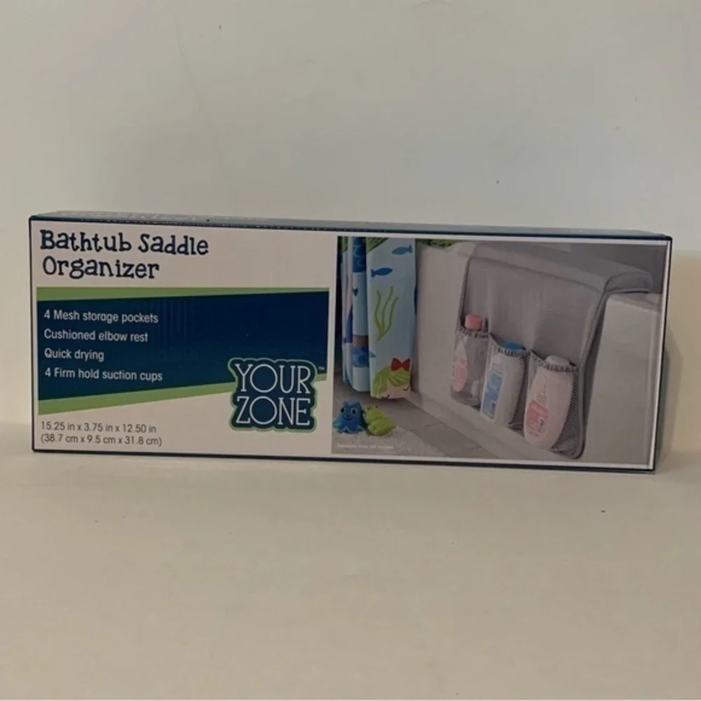 NIB. YOUR ZONE Bathtub Saddle Organizer